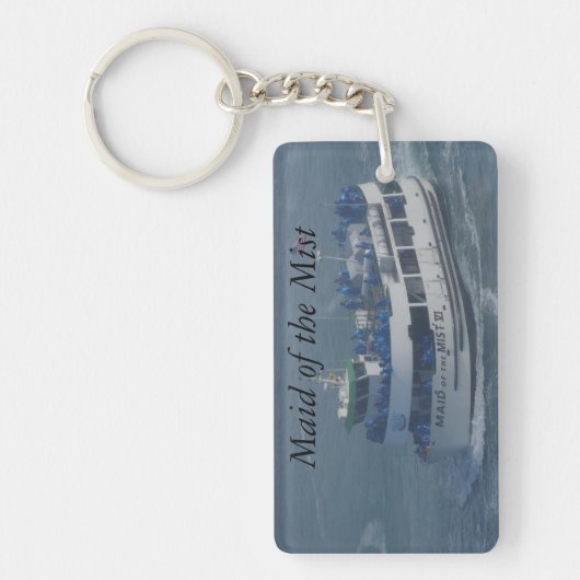 Meisje van de nevel op de Niagara rivier Sleutelhanger (Voorkant)
