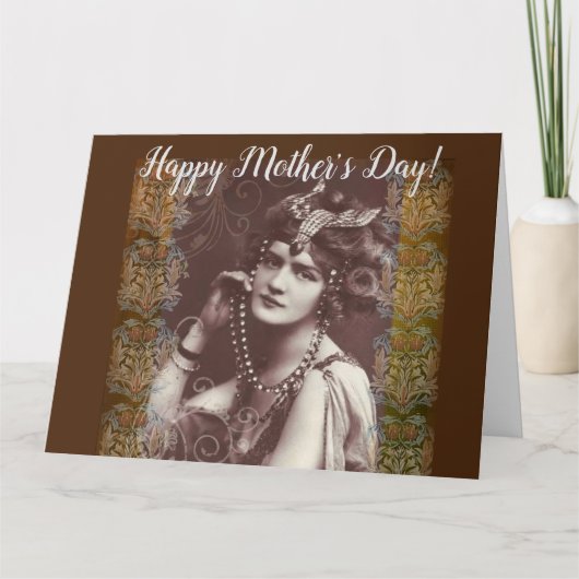 meisje van de Partij voor de Victoriaans Bosbouw Kaart (Voorkant)