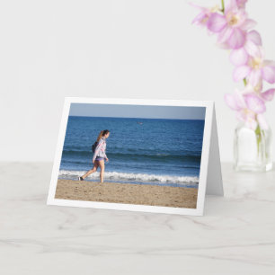 Meisje van de Playa de la Malvarrosa de Valencia Kaart