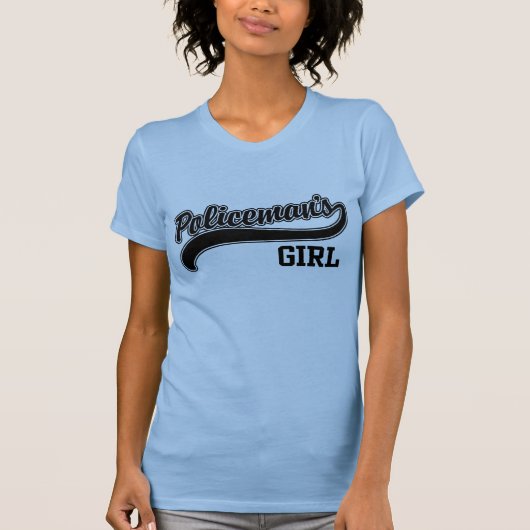 Meisje van de politieagent t-shirt (Voorkant)
