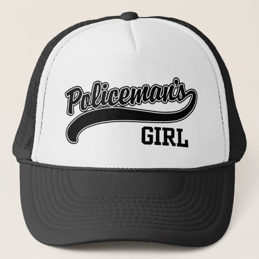 Meisje van de politieagent trucker pet (Voorkant)