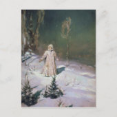 Meisje van de sneeuw, 1899 briefkaart (Voorkant)