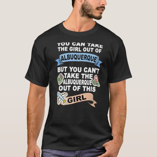 Meisje van de stad Albuquerque T-shirt (Voorkant)