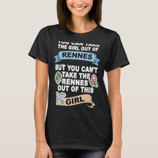 Meisje van de verhuizing van de Rennes T-shirt