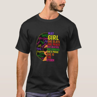 Meisje van de vrouw Ze speelt en beest mei Gi T-shirt
