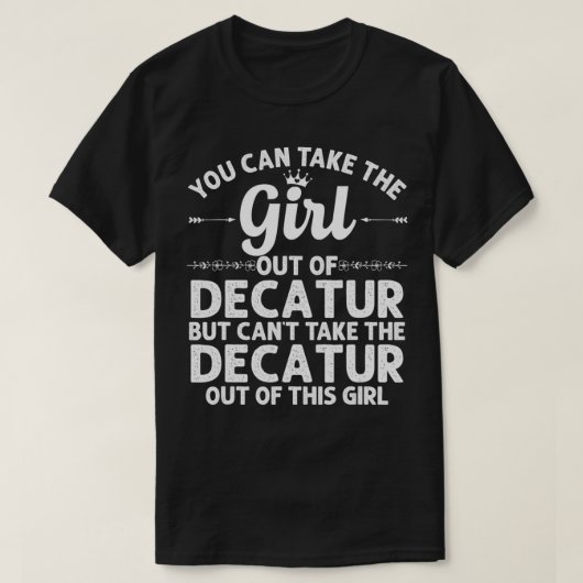Meisje van DECATUR GA GEORGIA Gift Funny Home Roo T-shirt (Design voorkant)