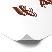 Meisje van december Ik kan op snoep worden als Sno Poster (Hoek)