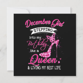 Meisje van december steekt mijn verjaardag in als  kaart