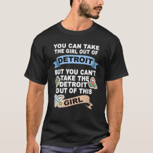 Meisje van Detroit City T-shirt
