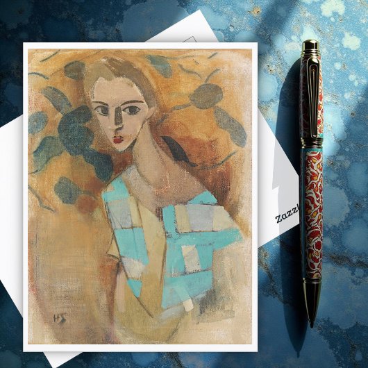 Meisje van Eydtkuhne, H.Schjerfbeck Briefkaart