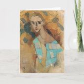 Meisje van Eydtkuhne, H.Schjerfbeck Kaart (Voorkant)