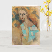 Meisje van Eydtkuhne, H.Schjerfbeck Kaart (Gele Bloem)