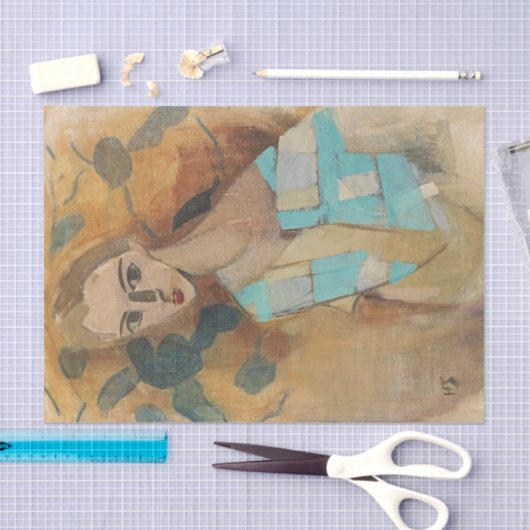 Meisje van Eydtkuhne, H.Schjerfbeck Tissuepapier (Craft)