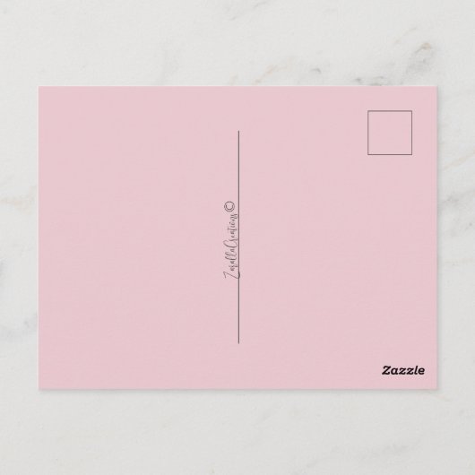 Meisje van Goo Snoep Missing Teeth Briefkaart (Achterkant)