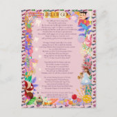 Meisje van Goo Snoep Missing Teeth Briefkaart (Voorkant)