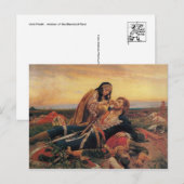 Meisje van het Briefkaart van Blackbird Field (Voorkant / Achterkant)