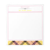 Meisje van het bureau van het aangepaste script, T Notitieblok (Voorkant)