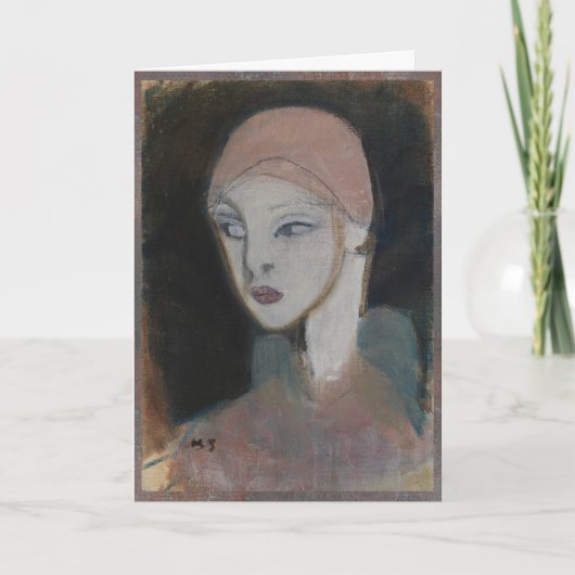 Meisje van het eiland Schjerfbeck Bedankkaart (Voorkant)