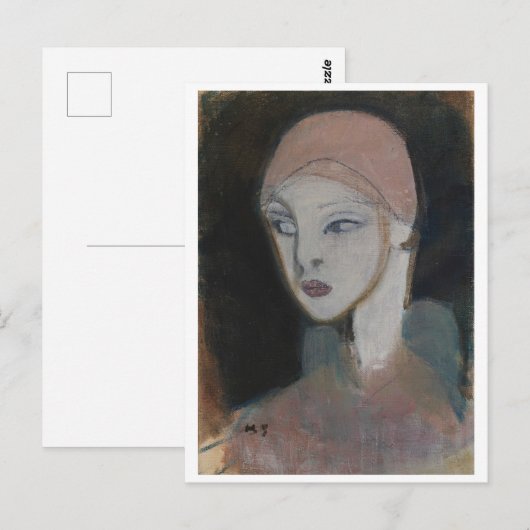 Meisje van het eiland Schjerfbeck Briefkaart (Voorkant / Achterkant)