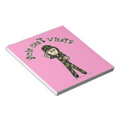 Meisje van het Lichte Vrouw Leger Notitieblok (Schuin)