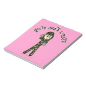 Meisje van het Lichte Vrouw Leger Notitieblok (Linkerzijde)