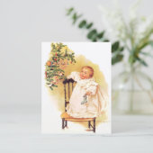 Meisje van Kerstmis van Humphrey van Maud Weinig Feestdagenkaart (Staand voorkant)