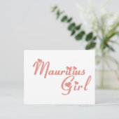 Meisje van Mauritius Briefkaart (Staand voorkant)