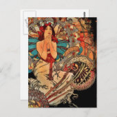 Meisje van Monte Carlo Briefkaart (Voorkant / Achterkant)