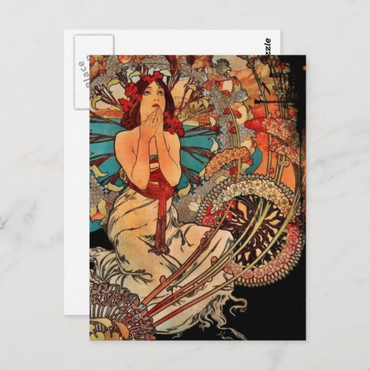 Meisje van Monte Carlo Briefkaart (Voorkant / Achterkant)