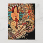 Meisje van Monte Carlo Briefkaart (Voorkant)