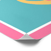 Meisje van Sea Sweeties Zeeleven Roze Zeepaardje K Poster (Hoek)