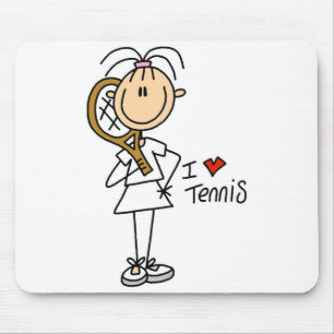Meisje van Tennis Mousepad Muismat