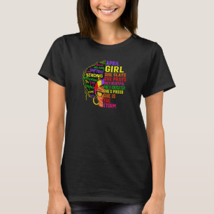 Meisje van vrouwen April Ze speelt en beest April T-shirt