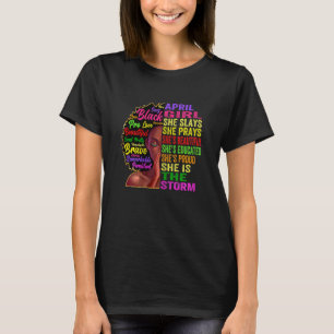 Meisje van vrouwen April Ze speelt en beest April T-shirt