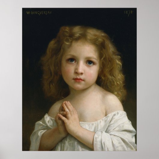Meisje van William-Adolphe Bouguereau Poster (Voorkant)