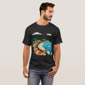 Meisje van zee en strand t-shirt (Voorkant volledig)