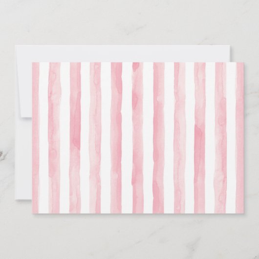 Meisje Varken Baby shower Boerderij uitnodiging Bo (Achterkant)