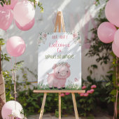 Meisje Varken Verjaardag Welkom Teken, Piggy Party Poster