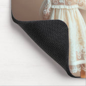 Meisje veegt een traan weg muismat (Hoek)