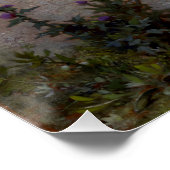 Meisje verdedigt zichzelf tegen het schilderen van poster (Hoek)