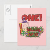 Meisje Verjaardag Baby Tshirts en geschenken Briefkaart (Voorkant / Achterkant)