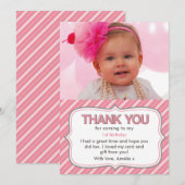 Meisje verjaardag dank je creditcard kaart (Voorkant / Achterkant)