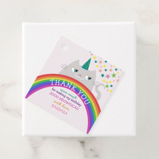 Meisje Verjaardag Dank u Bedankjes Labels (In situ)