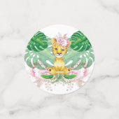 Meisje Verjaardag I Doop Leeuw gepersonaliseerd Confetti (Kleine voorkant)