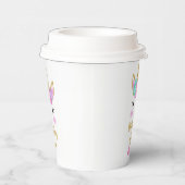 Meisje verjaardag met eenhoorn papieren bekers (Rechts)