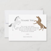 Meisje Verjaardag Rodeo Cowgirl Dank u kaart (Voorkant)