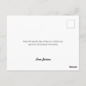 Meisje Verjaardag Roze Aardbei Cake Feest Briefkaart (Achterkant)