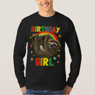 Meisje Verjaardag Sloth B Dag Party Kinder Idee Sl T-shirt