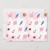 Meisje Verjaardag Snoep Twee Sweet Party Kaart (Achterkant)