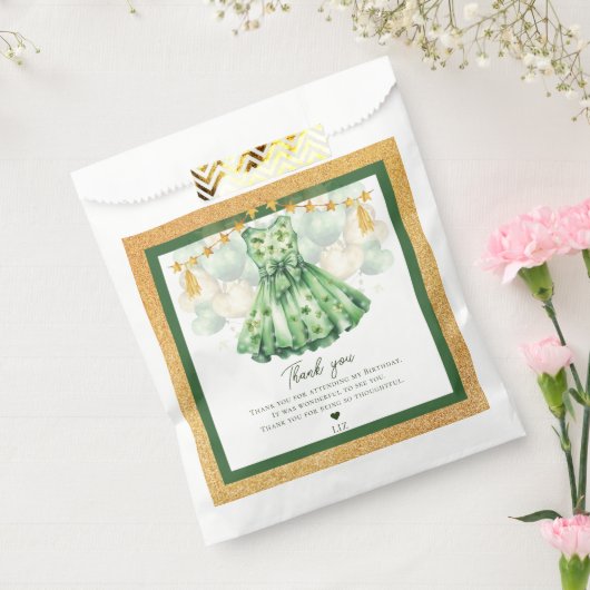 Meisje Verjaardag St Patrick's Day gepersonaliseer Bedankzakje (Gezegeld)